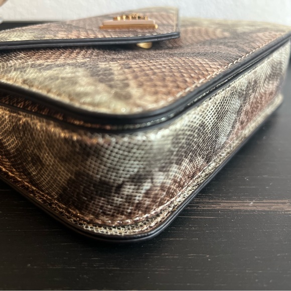 #30 Guess Metallic Python Mini Satchel - Picture 5 of 8